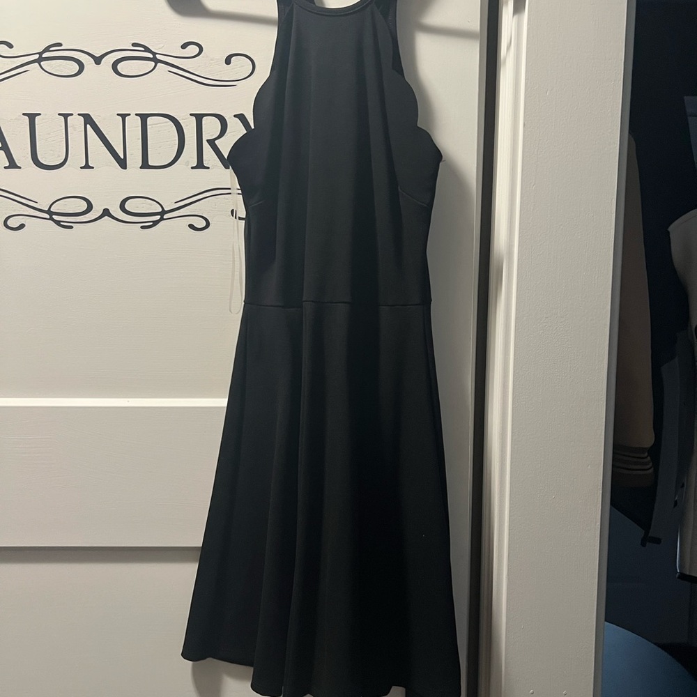 Charlotte Russe Black Sleeveless Halter Dress